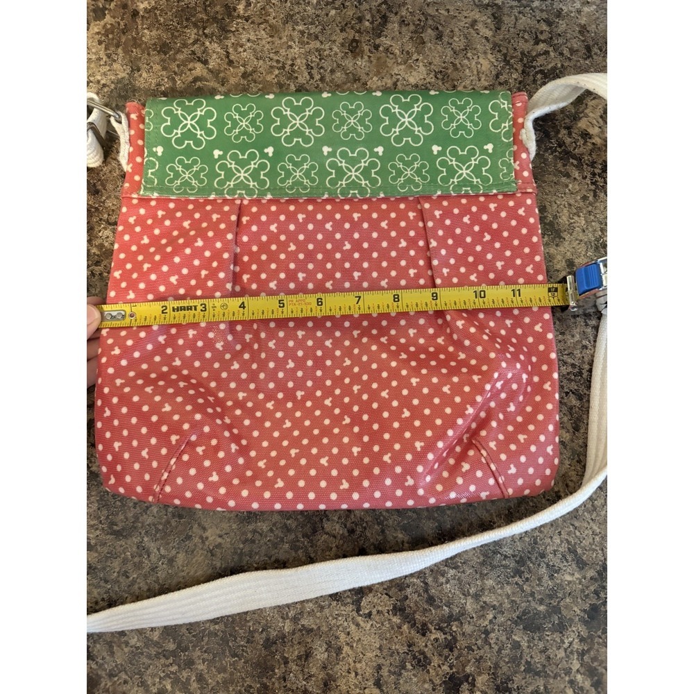 DISNEY PARK AUTHENTIC  Crossbody  Shoulder Bag Purse‎ pink and white polka dots - Picture 10 of 10